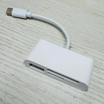 USB-C 3-in-1 Memory Card Reader Adapter for TF Card, Compatible with Phone & Laptop V1263-JX-4729