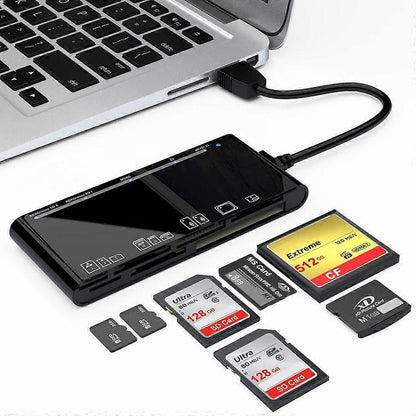 7-in-1 Mobile Phone Card Reader, TF SD Adapter for Data Storage and Transfer V1263-JX-4731