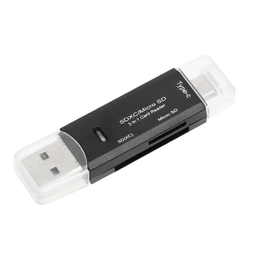 3-in-1 TF SD Card Reader USB C Adapter, Sim Card Reader for Computer and Phone V1263-JX-4732