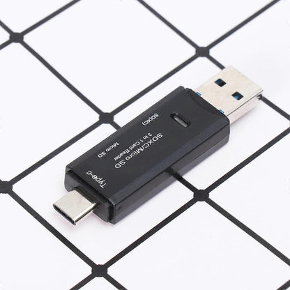 3-in-1 TF SD Card Reader USB C Adapter, Sim Card Reader for Computer and Phone V1263-JX-4732