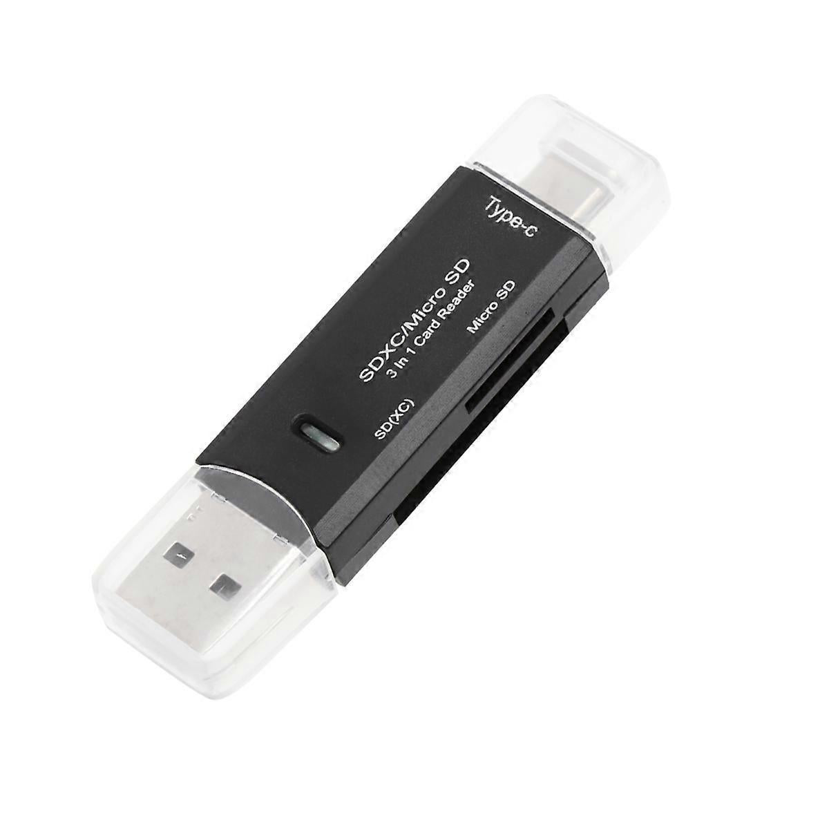 3-in-1 TF SD Card Reader USB C Adapter, Sim Card Reader for Computer and Phone V1263-JX-4732