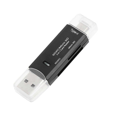 3-in-1 TF SD Card Reader USB C Adapter, Sim Card Reader for Computer and Phone V1263-JX-4732