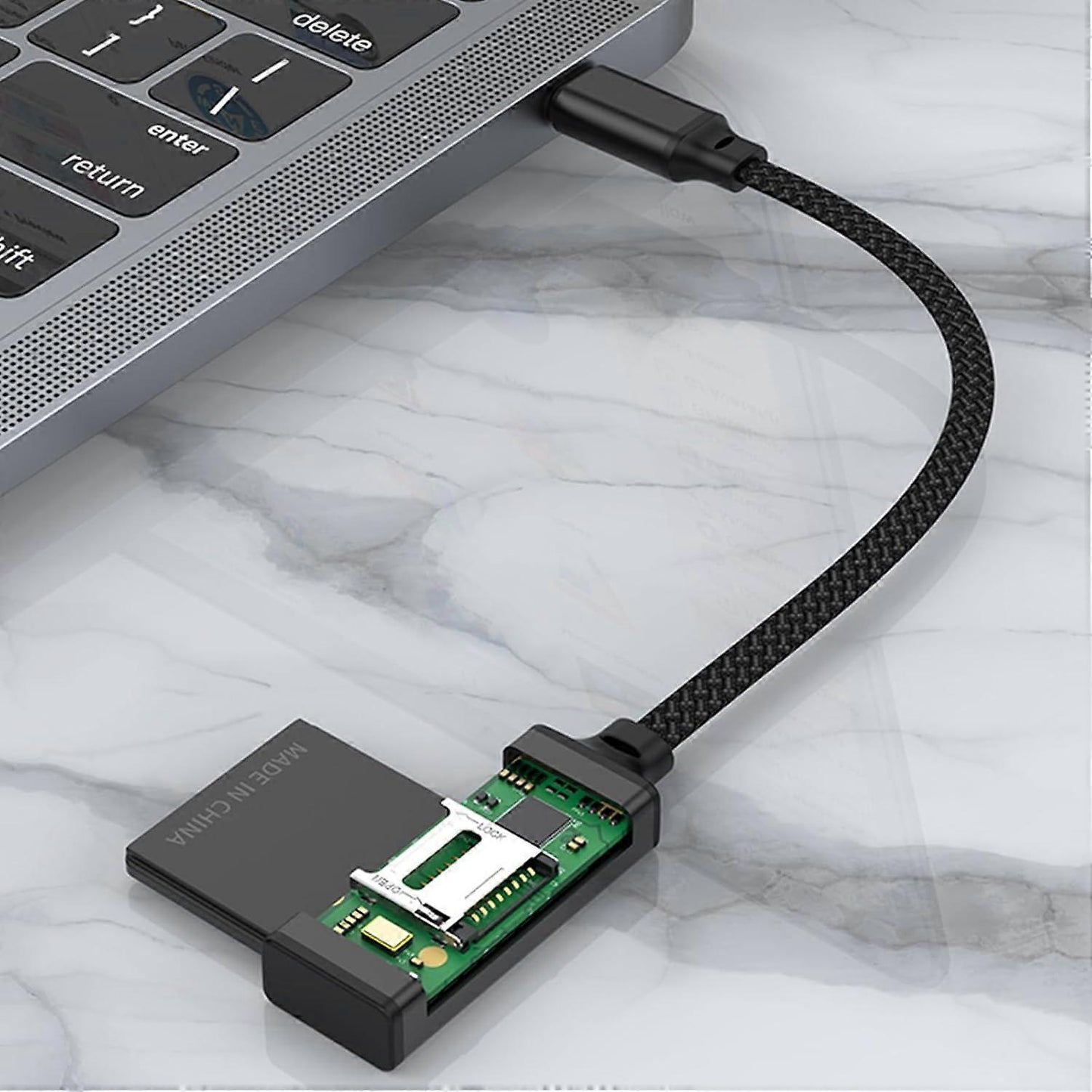 2-in-1 USB & USB-C TF/SD Card Reader Adapter for Laptop, Phone, Tablet V1263-JX-4733