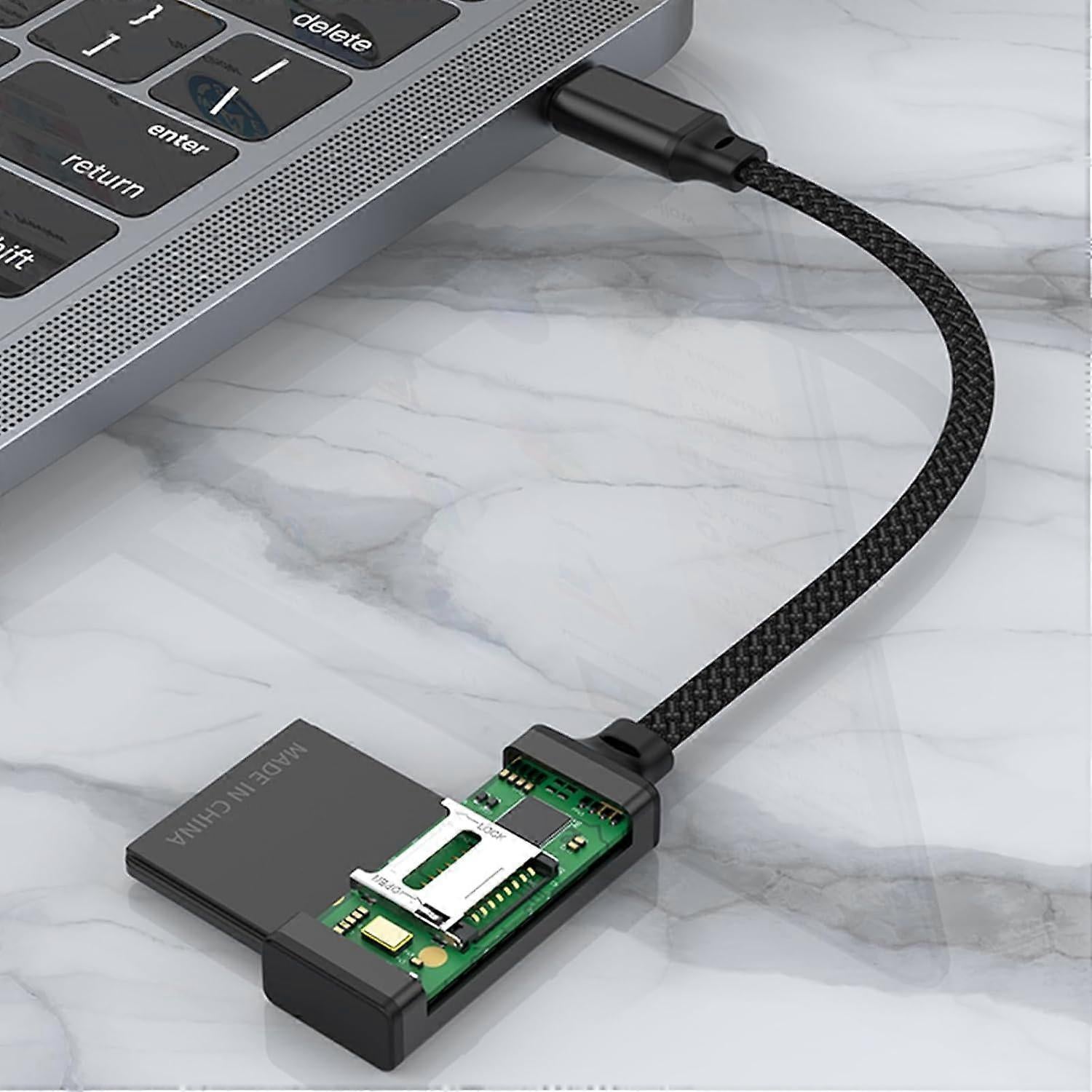 2-in-1 USB & USB-C TF/SD Card Reader Adapter for Laptop, Phone, Tablet V1263-JX-4733