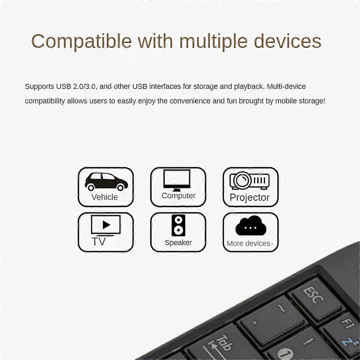 USB 3.0 Memory Card Reader Adapter for TF SD Cards, Plug and Play V1263-JX-4737