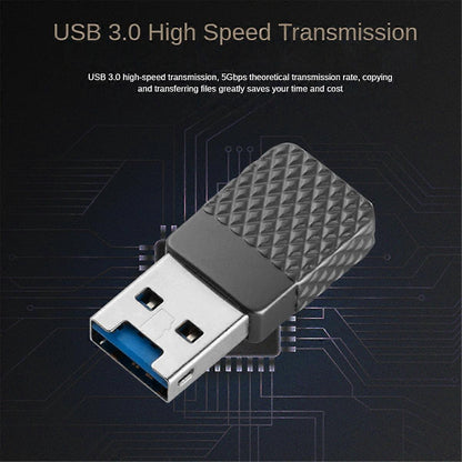 USB 3.0 Memory Card Reader Adapter for TF SD Cards, Plug and Play V1263-JX-4737