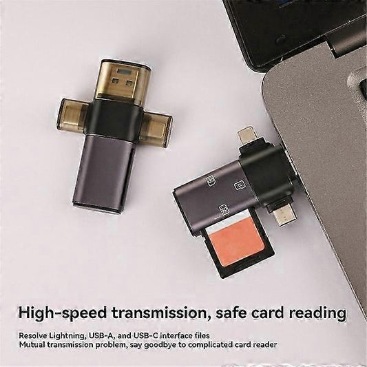 3-in-1 USB-C+USB3.0+SD Card Reader, Multi Card Adapter for Phones and Laptops V1263-JX-4739