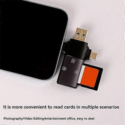 3-in-1 USB-C+USB3.0+SD Card Reader, Multi Card Adapter for Phones and Laptops V1263-JX-4739