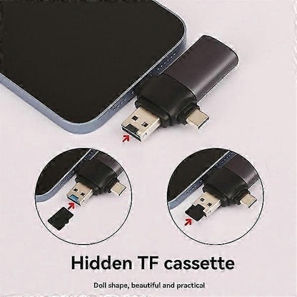3-in-1 USB-C+USB3.0+SD Card Reader, Multi Card Adapter for Phones and Laptops V1263-JX-4739