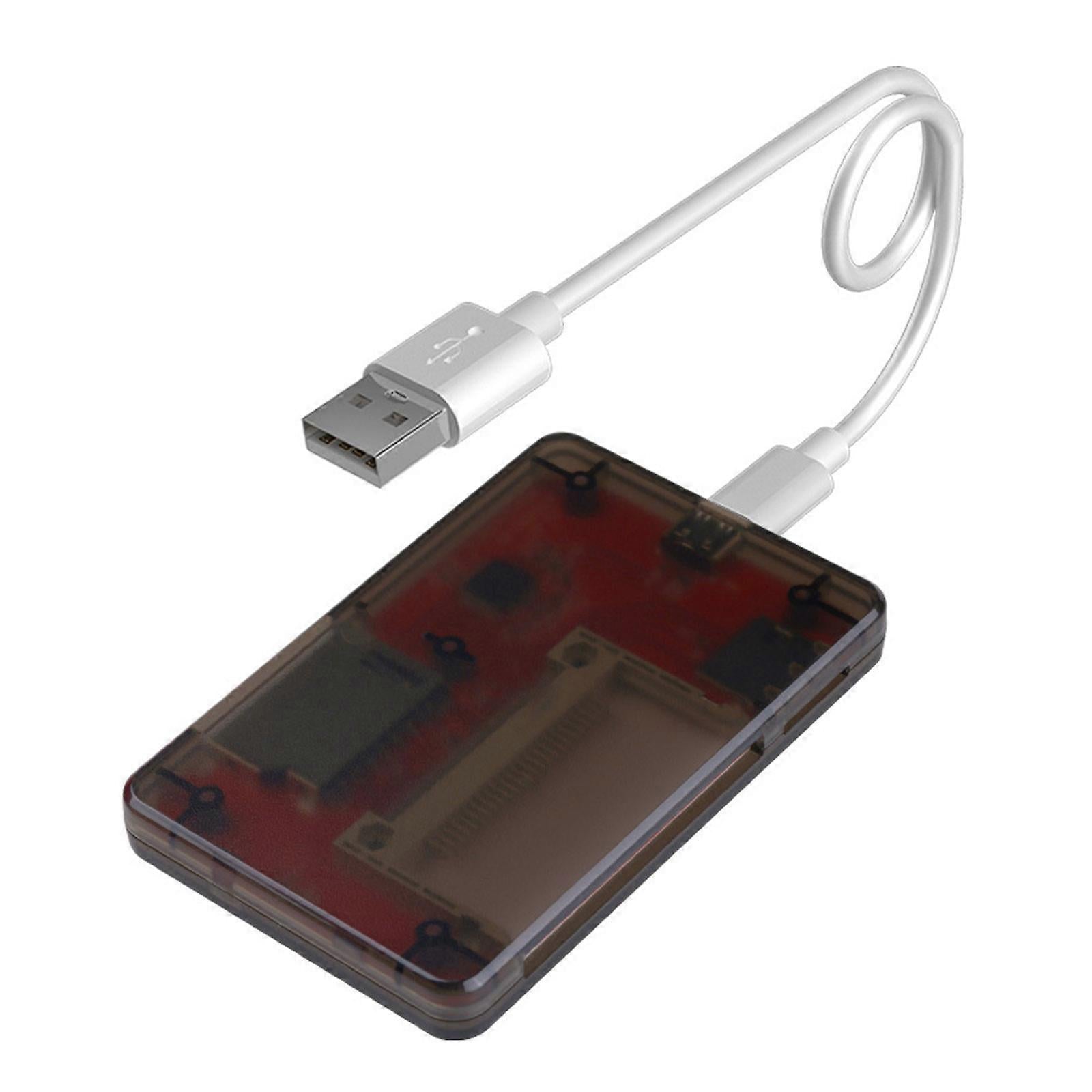 Multi Card Reader Adapter USB 2.0 with Indicator Light for Camera TF SD Cards V1263-JX-4740