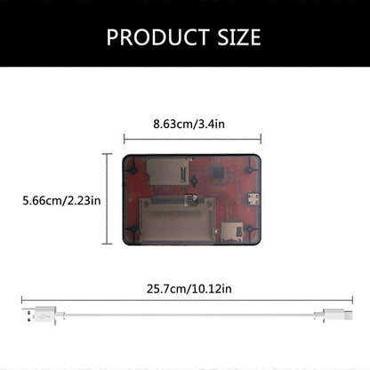 Multi Card Reader Adapter USB 2.0 with Indicator Light for Camera TF SD Cards V1263-JX-4740
