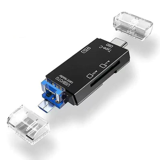 USB C SD Card Reader, USB 2.0 TF/Micro SD Memory Adapter for Phone Tablet Laptop V1263-JX-4743