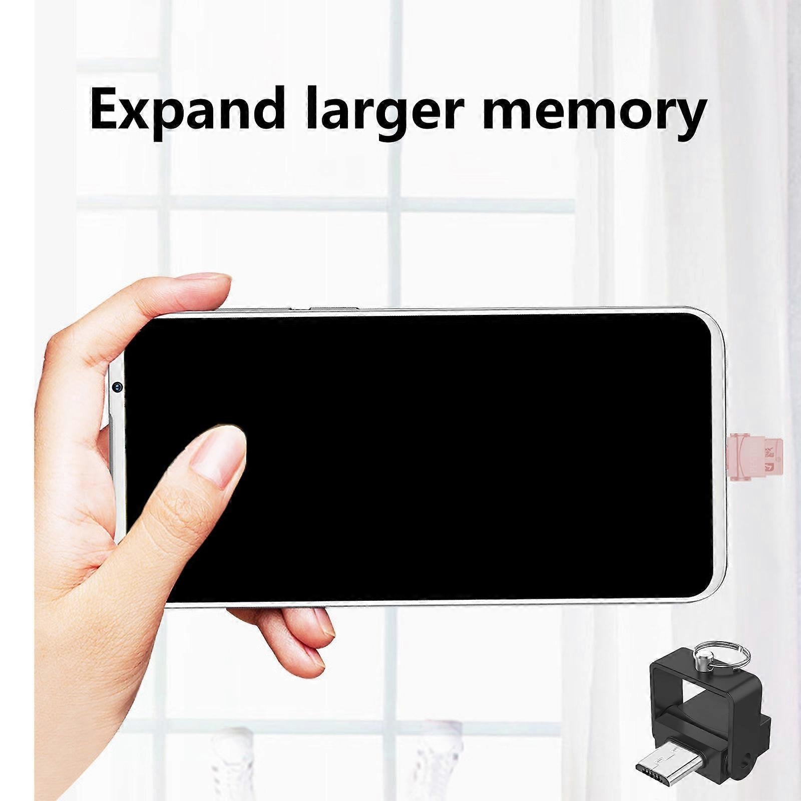 Micro USB 2.0 Card Reader, Aluminum Adapter for PC/Laptop V1263-JX-4746