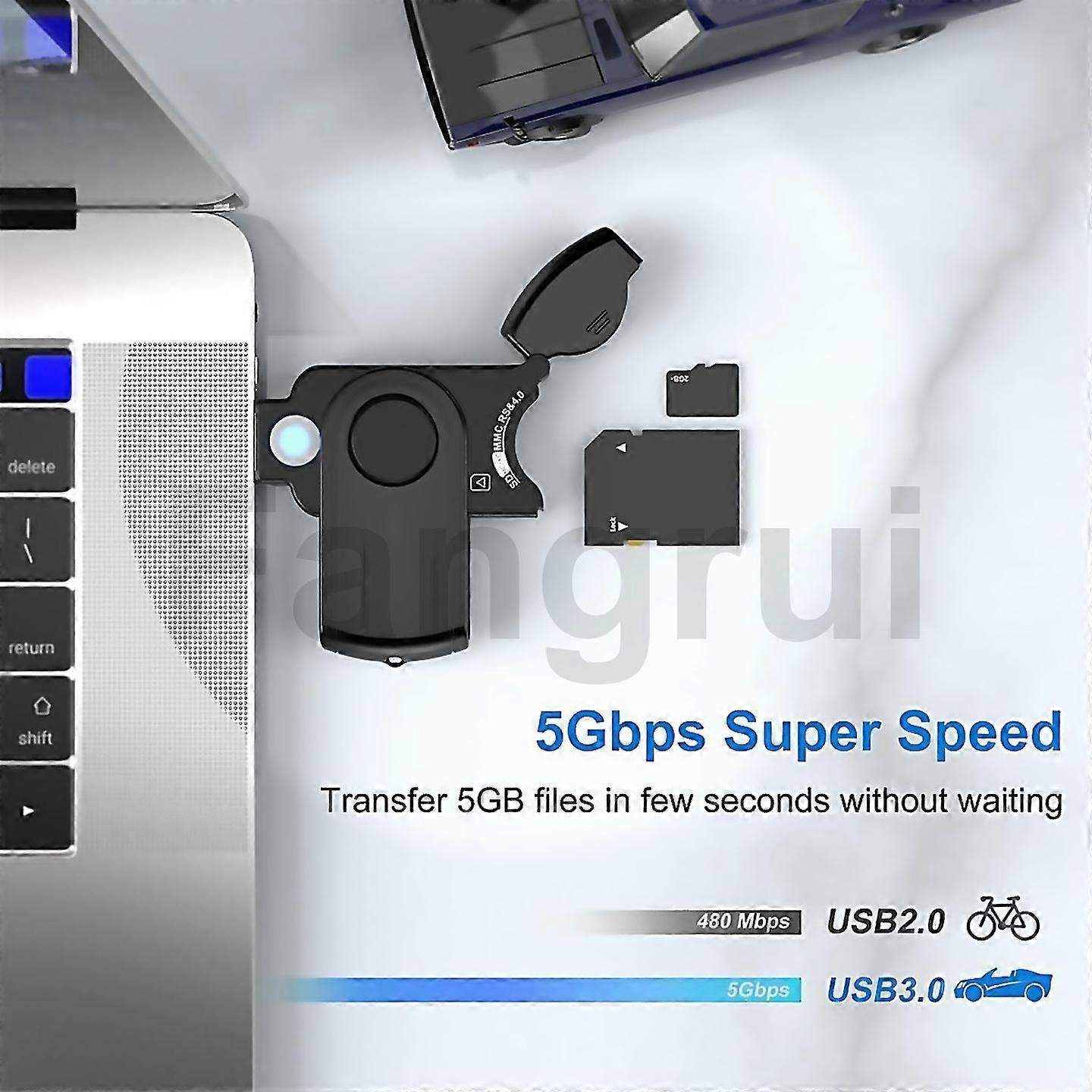 USB 3.0 OTG Card Reader, Micro SD TF Memory Adapter for Android V1263-JX-4749