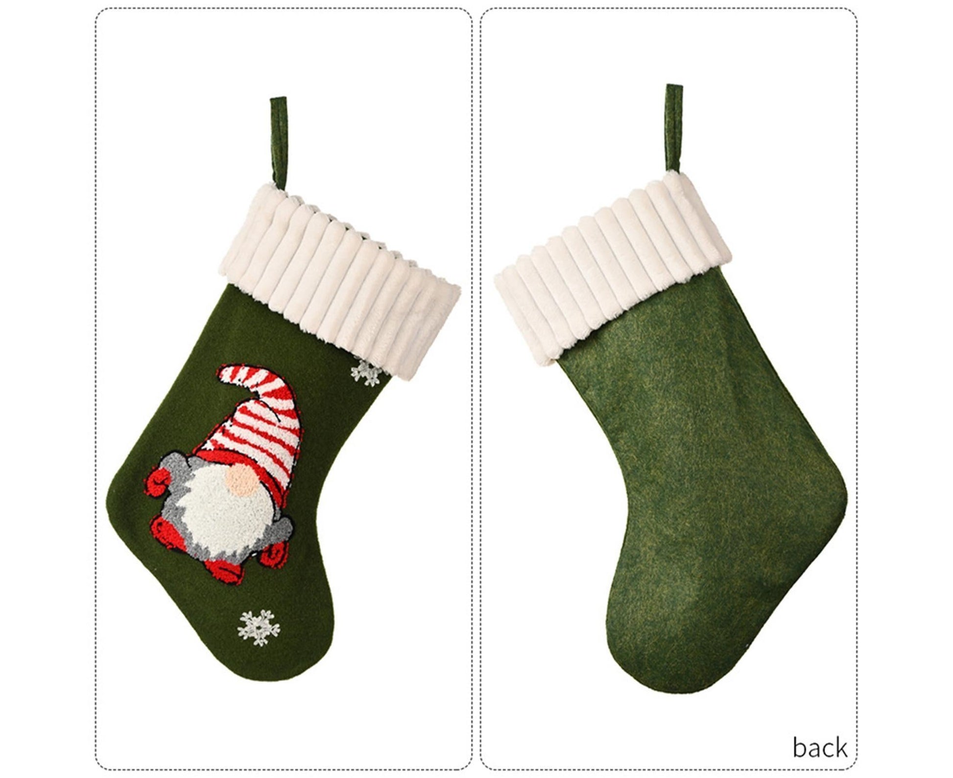 Christmas Stocking Hat babies Gift Bag-Green V1263-JX-475