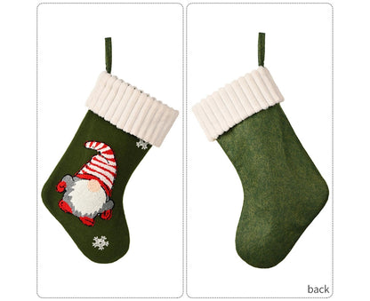 Christmas Stocking Hat babies Gift Bag-Green V1263-JX-475