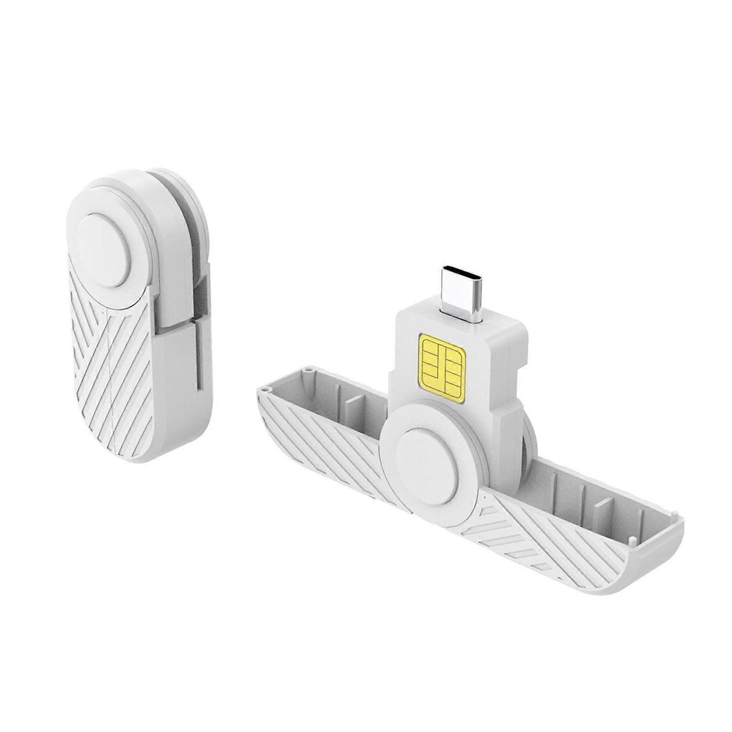 USB C Card Reader, Foldable DOD CAC Bank Chip Card Reader V1263-JX-4756