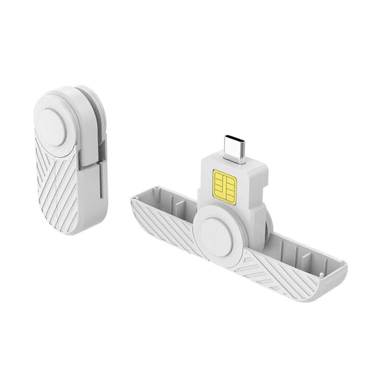 USB C Card Reader, Foldable DOD CAC Bank Chip Card Reader V1263-JX-4756