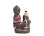 Home Fragrance Creative Little Monk Small Buddha Censer Backflow Incense Burner-Light Orange V1263-JX-476