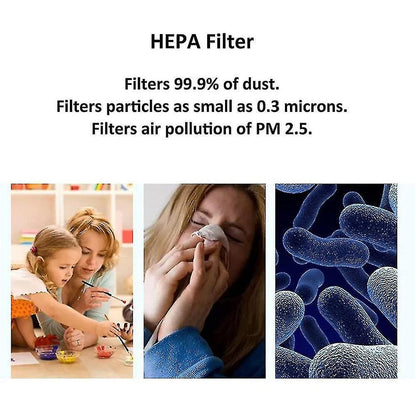 Mini Air Purifier for Bedroom & Car, Quiet Desktop Air Cleaner V1263-JX-4763