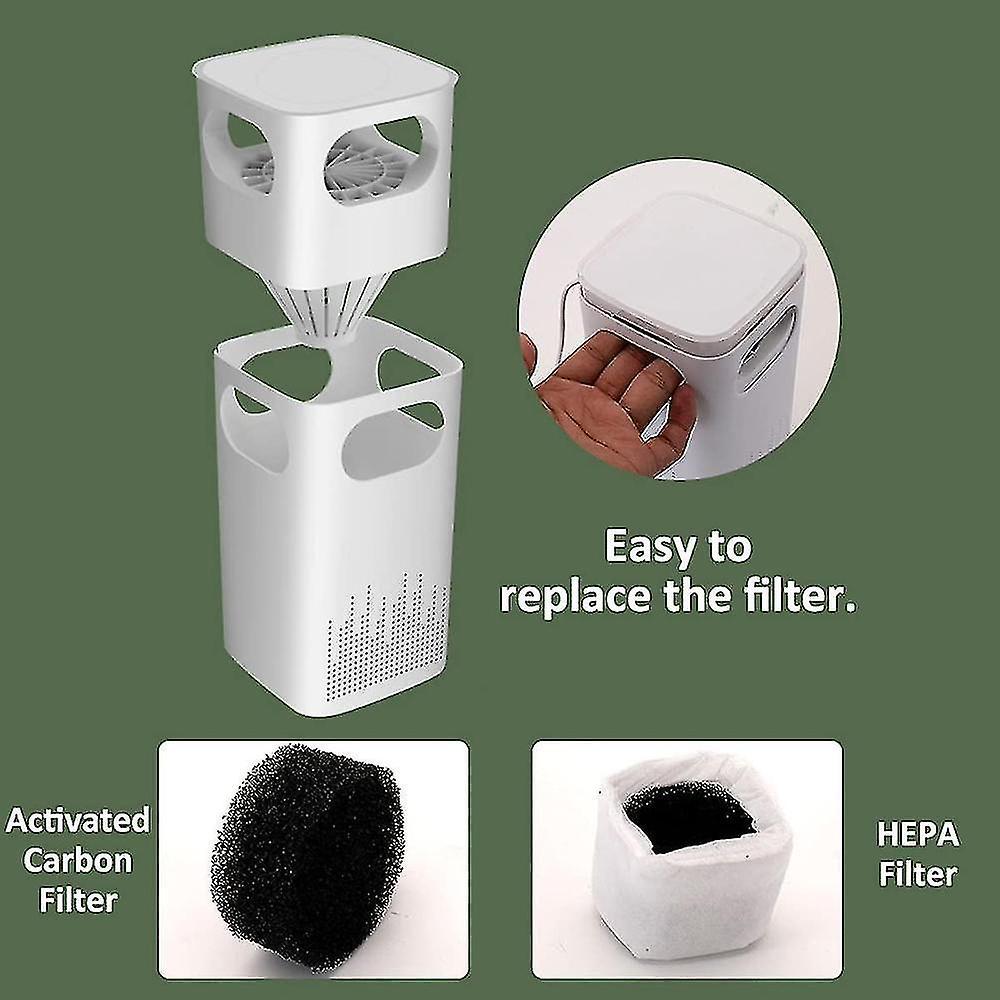 Mini Air Purifier for Bedroom & Car, Quiet Desktop Air Cleaner V1263-JX-4763