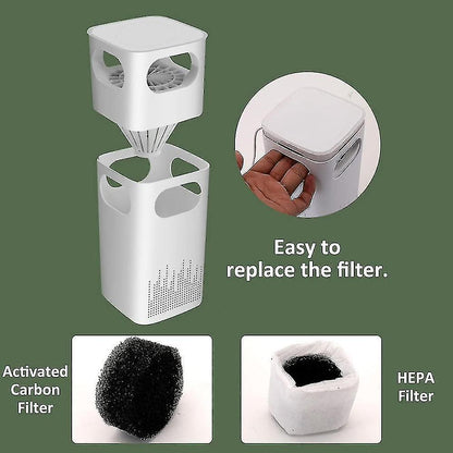 Mini Air Purifier for Bedroom & Car, Quiet Desktop Air Cleaner V1263-JX-4763