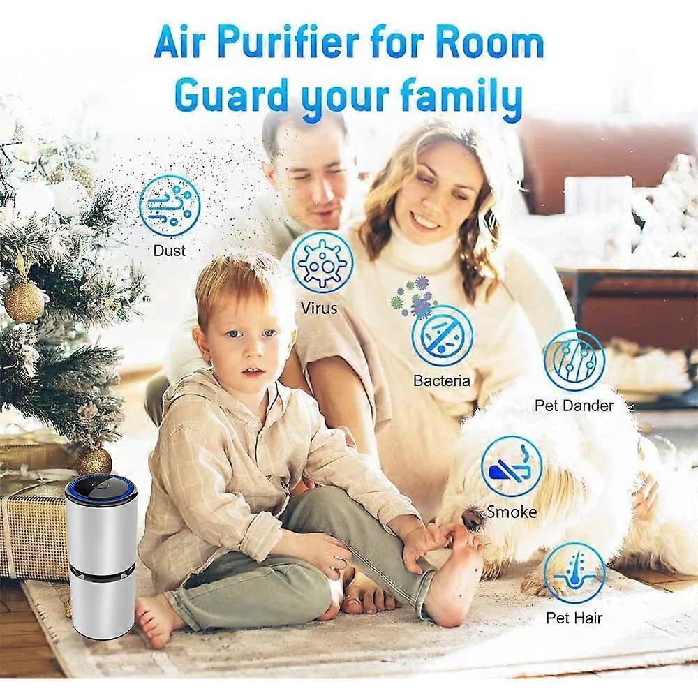 Portable Air Purifier for Car, Bedroom, Home, Compact Filter Cleaner V1263-JX-4765