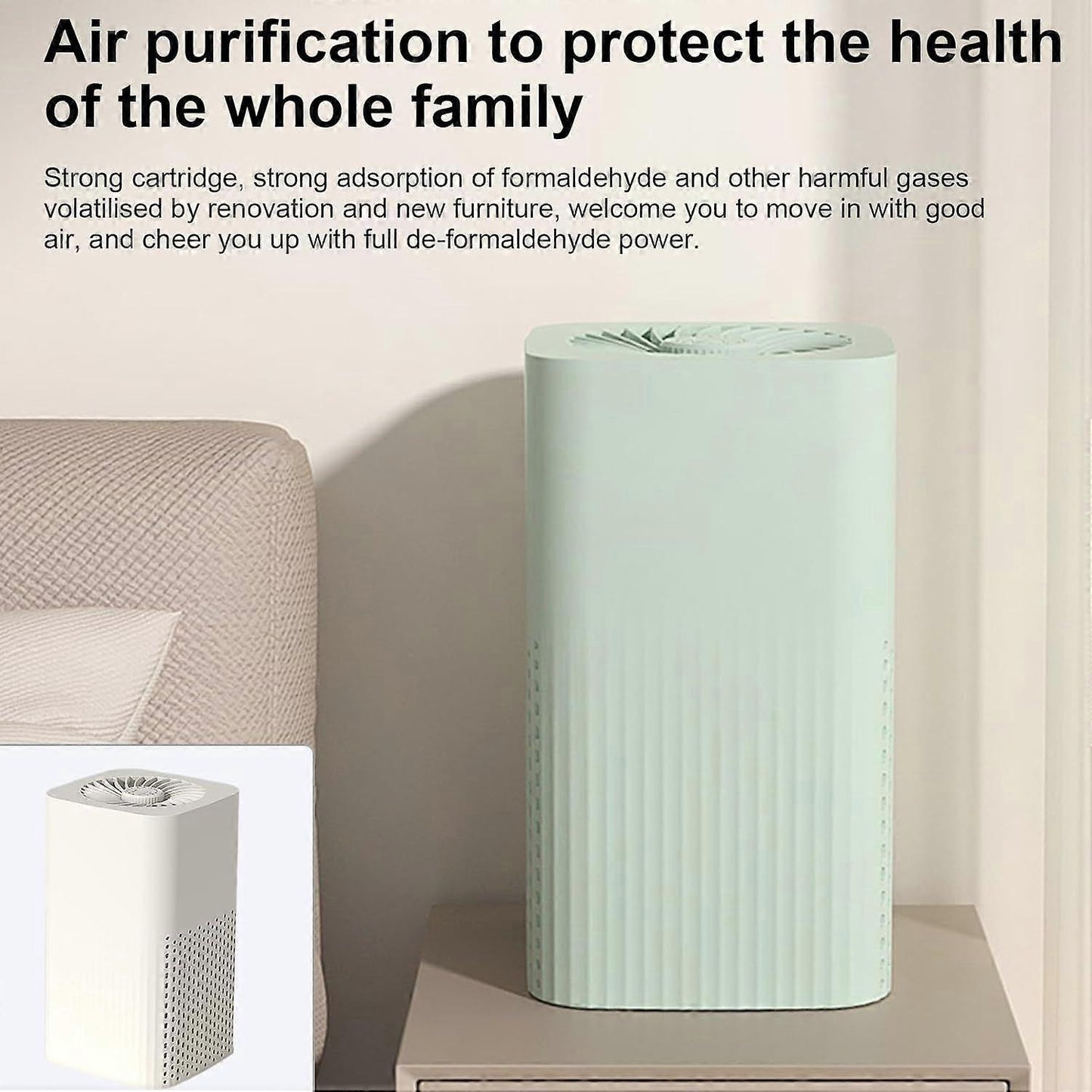 Small Air Purifier for Bedroom, Pets & Allergies, Desktop Portable Design V1263-JX-4766