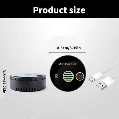 USB Desk Air Purifier, Rechargeable Travel Air Cleaner with ABS Texture V1263-JX-4773