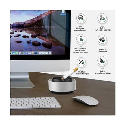 2-in-1 Air Purifier Ashtray, Indoor Home Air Freshener & Smoke Filter V1263-JX-4774
