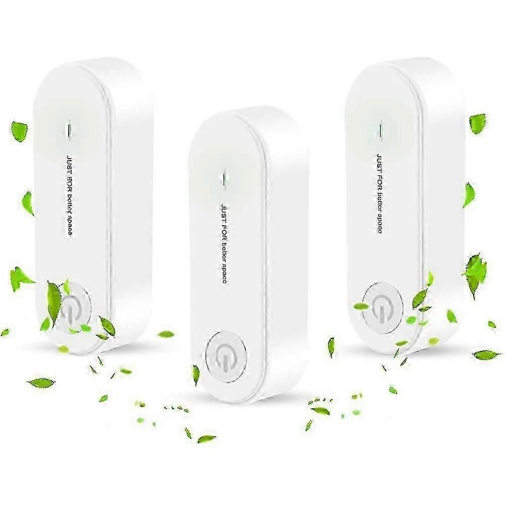 3Pcs Mini Plug-in Air Purifier, Ion Generator for Pets & Home V1263-JX-4776