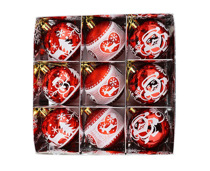 Christmas Ball Pendant for Christmas-Red V1263-JX-478