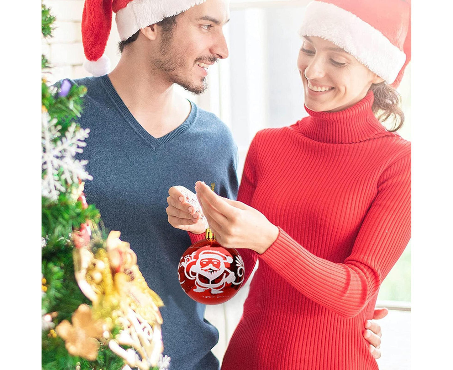 Christmas Ball Pendant for Christmas-Red V1263-JX-478