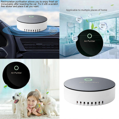 USB Rechargeable Small Air Purifier for Desk & Car, Compact Air Cleaner V1263-JX-4783