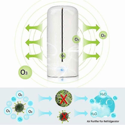 Mini Ozone Air Purifier for Fridge, Shoe Cabinet, Wardrobe & Home Vegetable Use V1263-JX-4790