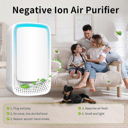 Plug-in Negative Ion Mini Air Purifier for Bedroom & Home Odor & Smoke Removal V1263-JX-4791