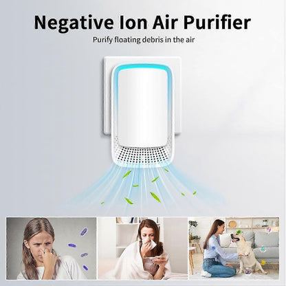 Plug-in Negative Ion Mini Air Purifier for Bedroom & Home Odor & Smoke Removal V1263-JX-4791
