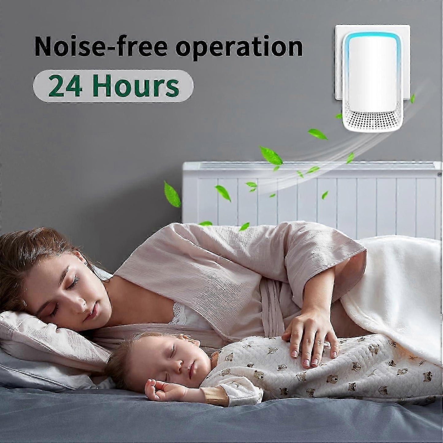 Plug-in Negative Ion Mini Air Purifier for Bedroom & Home Odor & Smoke Removal V1263-JX-4791