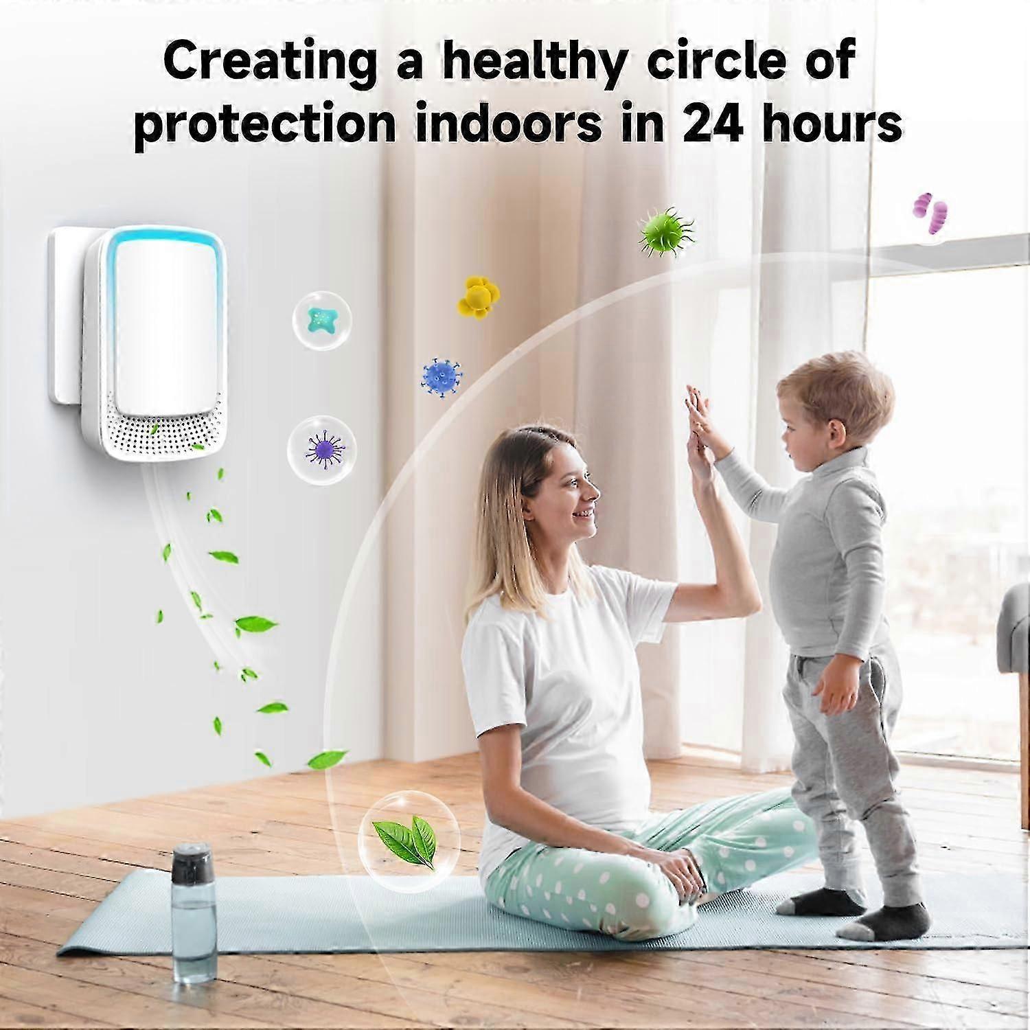 Plug-in Negative Ion Mini Air Purifier for Bedroom & Home Odor & Smoke Removal V1263-JX-4791
