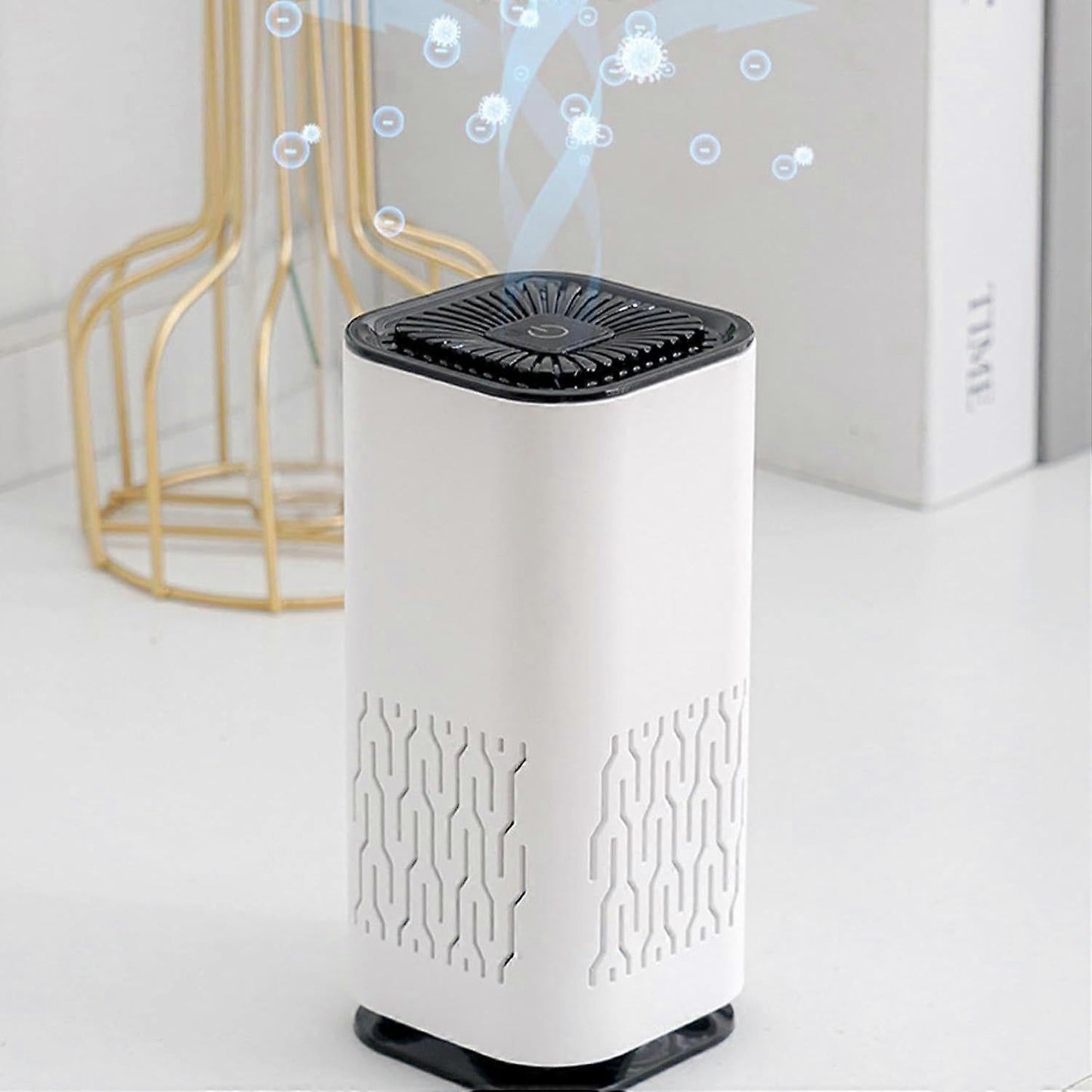 Car Air Purifier Ionizer with Filter | Small Negative Ion Generator for Car Use V1263-JX-4792