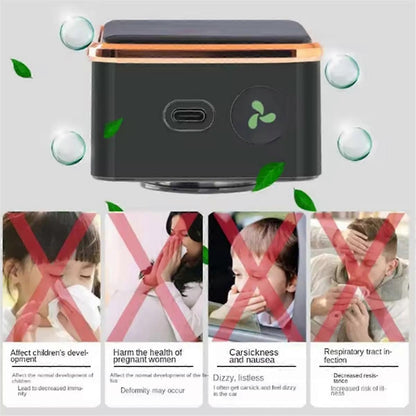 Solar Car Air Purifier USB Oxygen Cleaner with Ion Generator Compact Design V1263-JX-4793