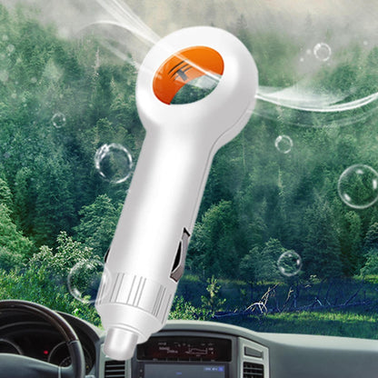 Mini Car Air Purifier with Negative Ion Filter - White Vehicle Model V1263-JX-4809