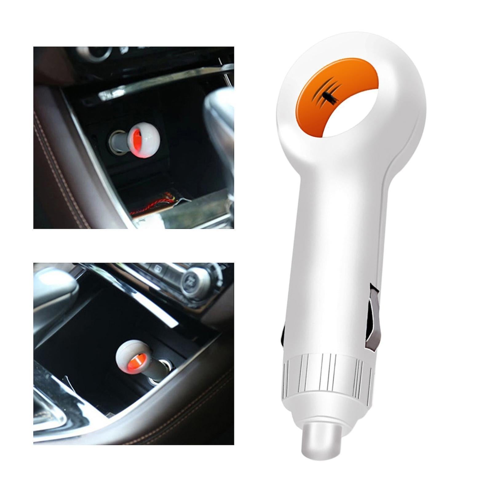 Mini Car Air Purifier with Negative Ion Filter - White Vehicle Model V1263-JX-4809