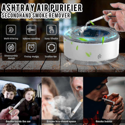 Smokeless Ashtray Air Purifier with Negative Ion for Car & Home Use V1263-JX-4811