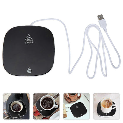 Electric Office Coffee Mug Warmer, Cordless Heating Coaster V1263-JX-4813