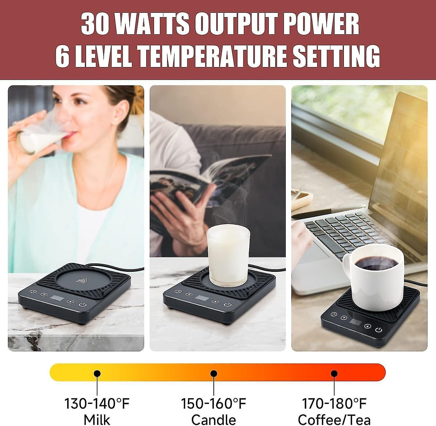 Electric Coffee Mug Warmer with Timer & 6 Temp Settings V1263-JX-4815
