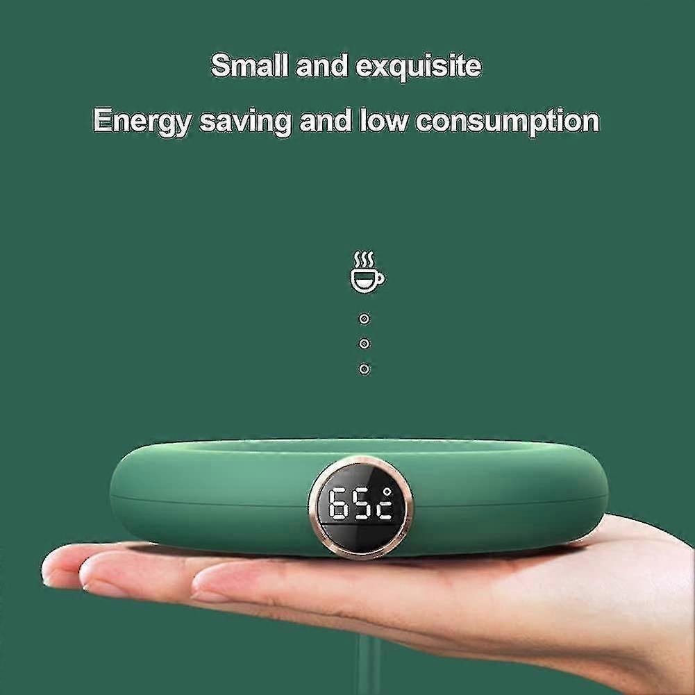 Green USB Coffee Mug Warmer, 3 Temp Electric Cup Warmer V1263-JX-4819