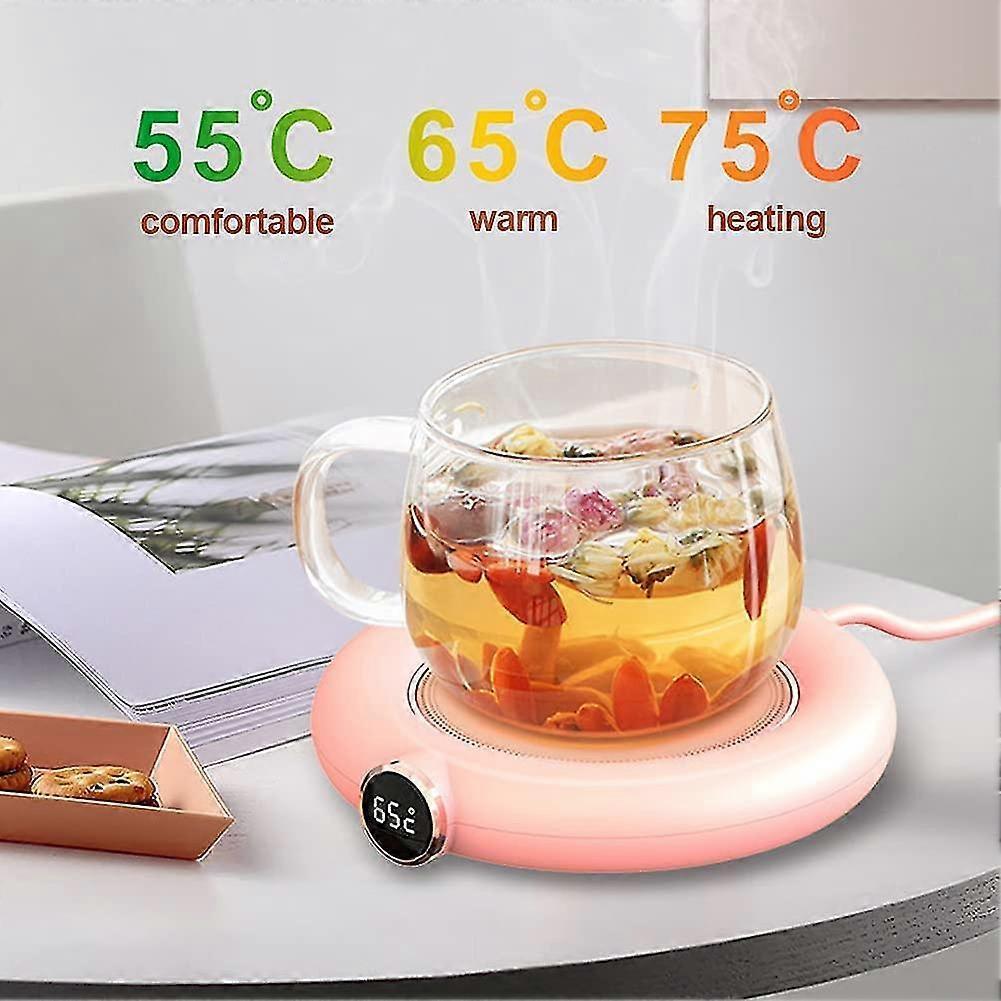 Rose USB Coffee Mug Warmer, 3 Temp Electric Cup Warmer V1263-JX-4820
