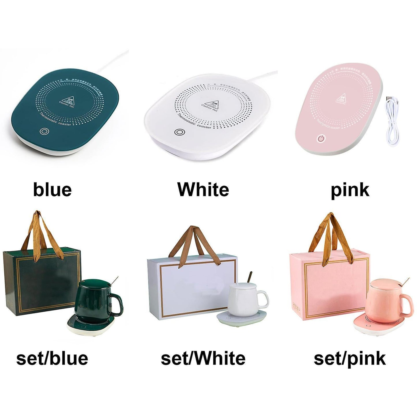 Coffee Mug Warmer Set with Mug for Desk or Home, Gift Option V1263-JX-4824