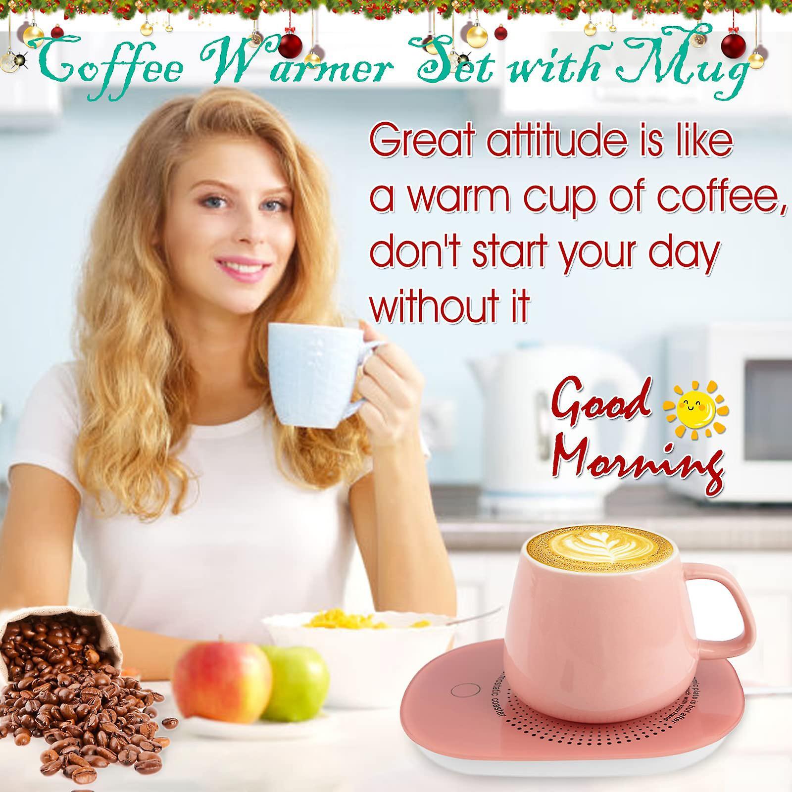 Coffee Mug Warmer with Mug & Auto Shut Off, Desk Gift Box Set V1263-JX-4827